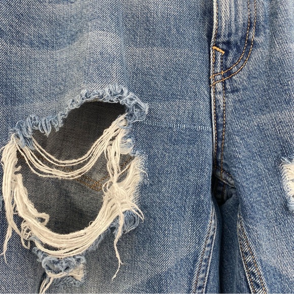 Allsaints April Mid Rise Boyfriend Distressed Jeans 26 - Picture 7 of 7